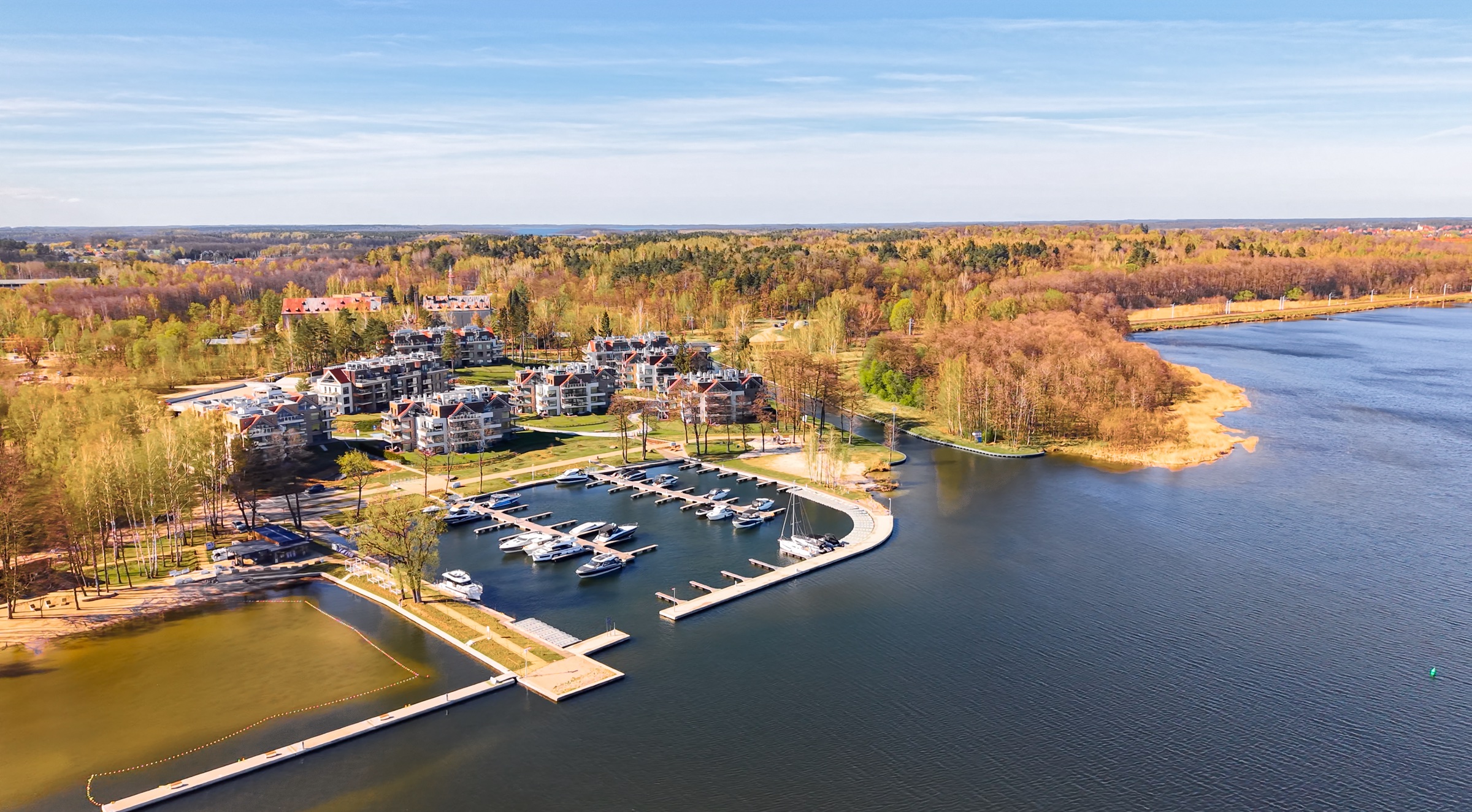 Nautica Resort i marina z lotu ptaka